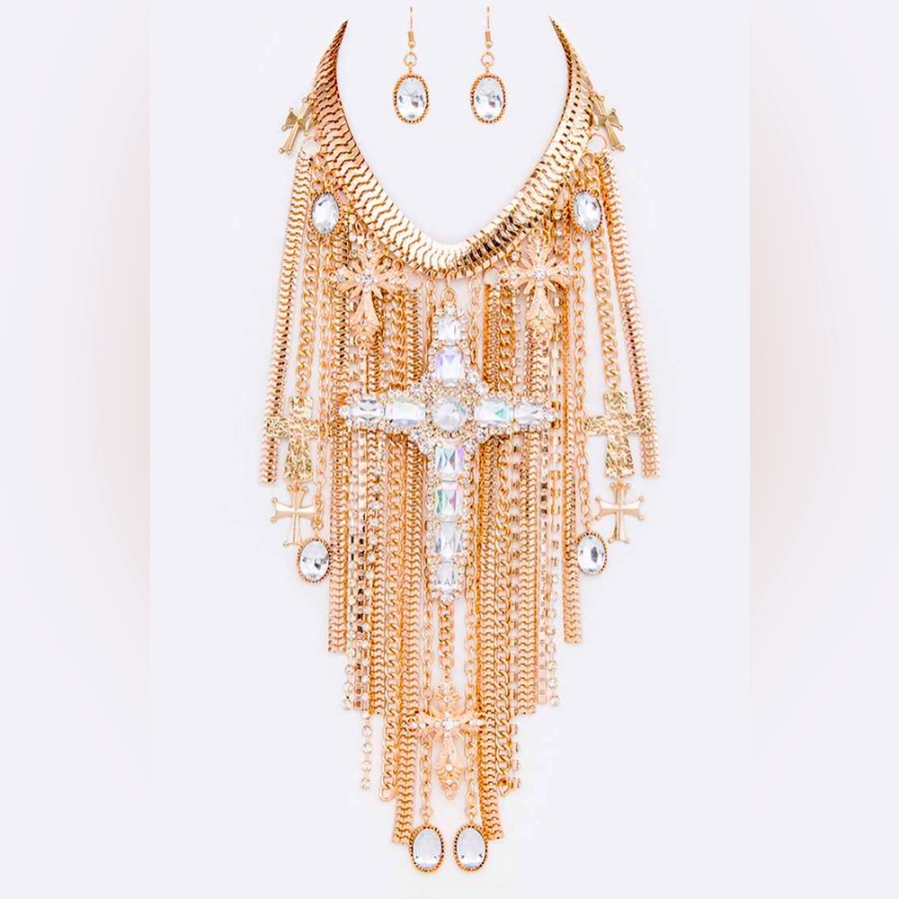 Metal Rock Chunky Chain Choker Statement Necklace